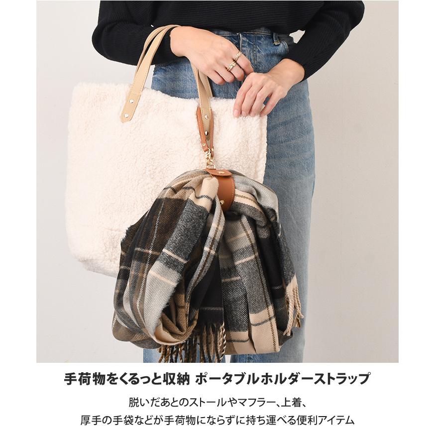 マフラー、ハンドストラップ 荷物ホルダー ストール マフラー 上着 グローブ 手袋 ゴルフ 革