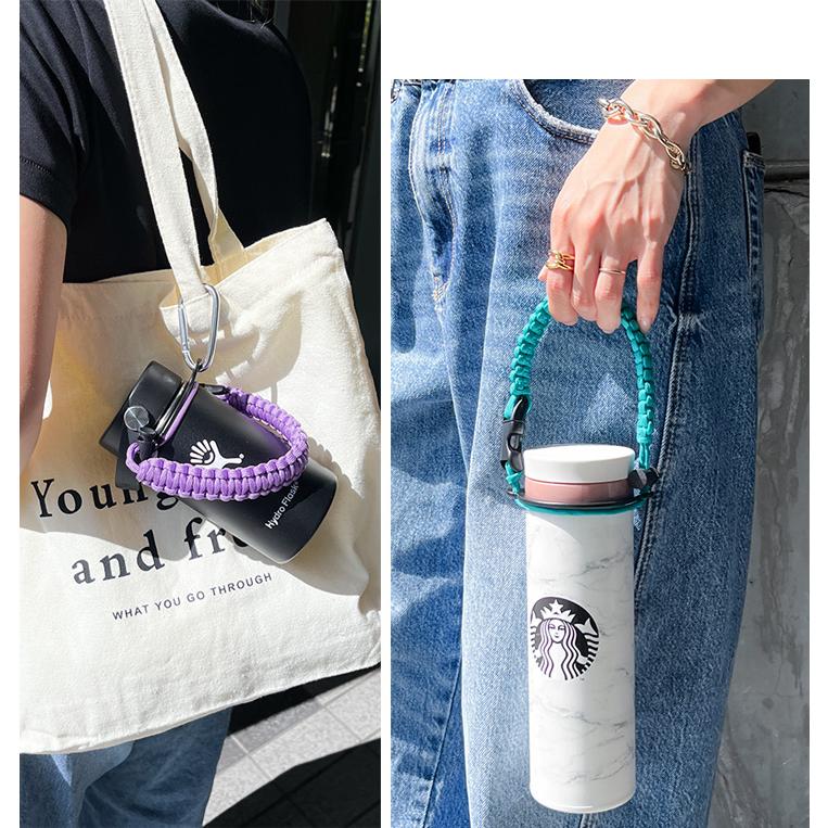 ペットボトルホルダー ハンドストラップ 紐 パラコード おしゃれ 水筒