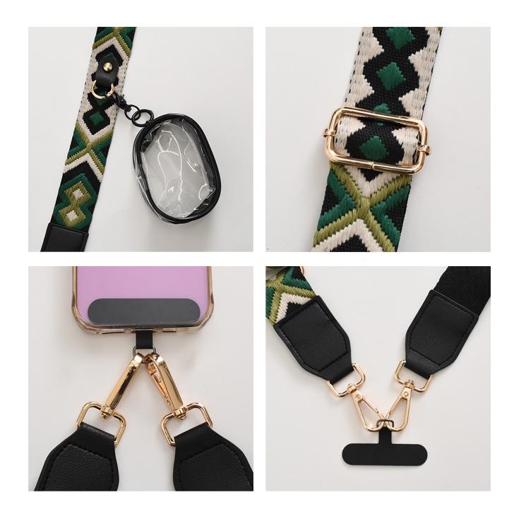 ショルダーストラップ 太め バッグ 付け替え 幅広 スマホショルダー 全