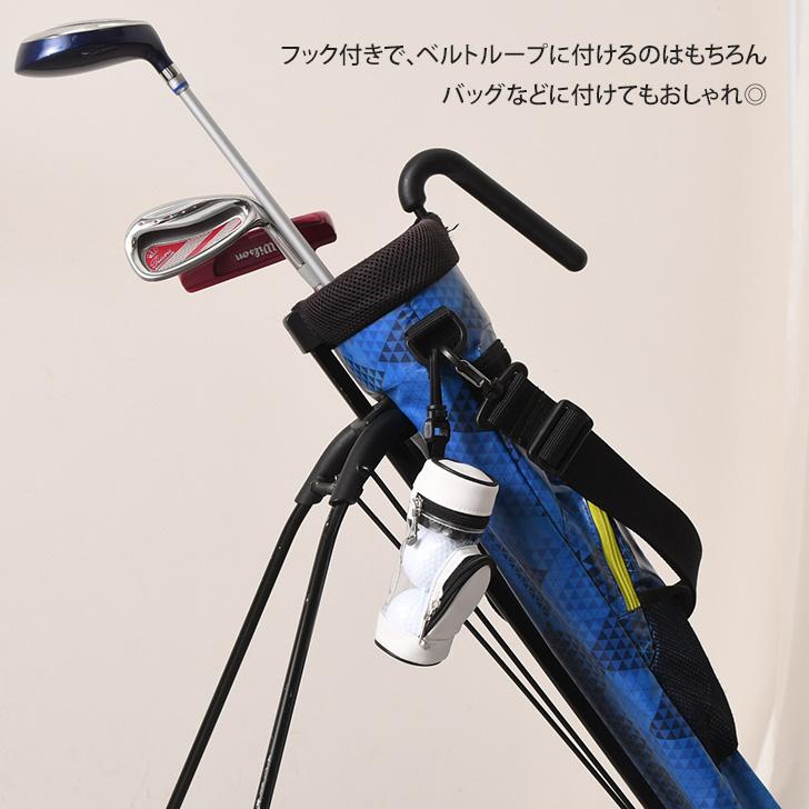 ゴルフボールケース ボール付き 3個 ティー セット PUレザー ボール