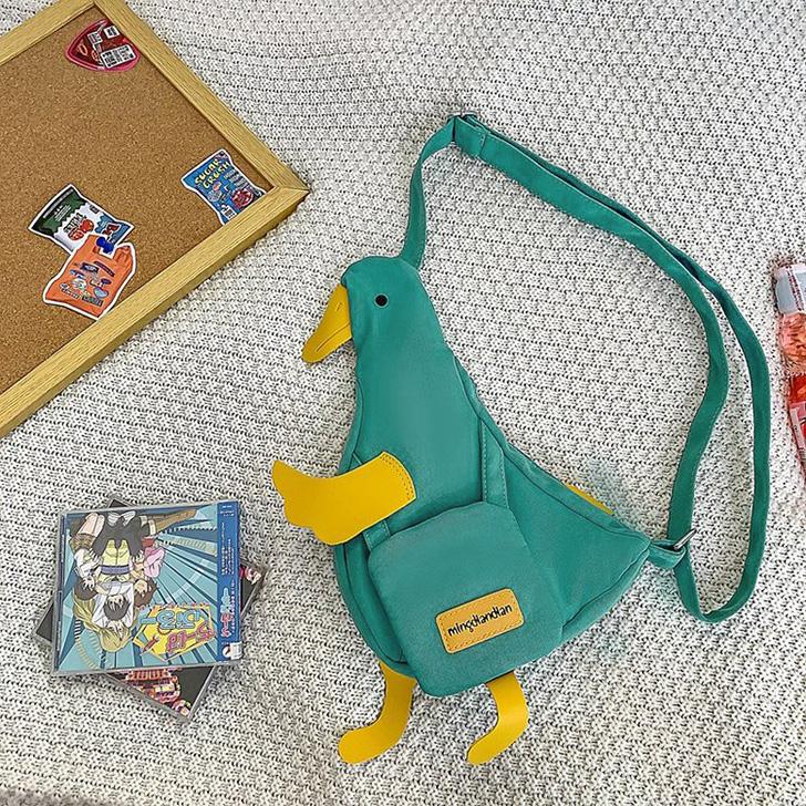 ⭐️ボディバッグ アヒル柄 斜めがけ　ショルダー　バッグ レディース 可愛い ボディバッグ アヒル柄 斜めがけ ショルダー バッグ レディース 可愛い