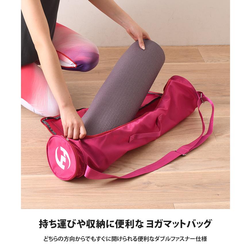 ヨガマットケース 撥水 軽量 ポケット ロゴ ヨガマット バッグ