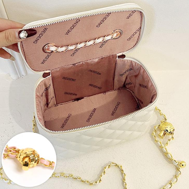 ショルダーバッグ キルティング チェーン ミニ 小さめ