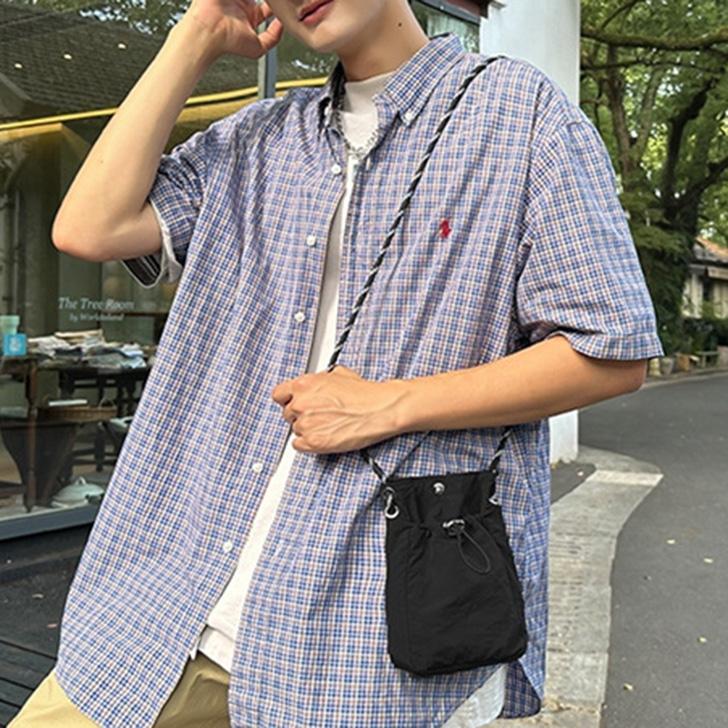 ポーチ ショルダーバッグ メンズ レディース スマホ ミニ 巾着