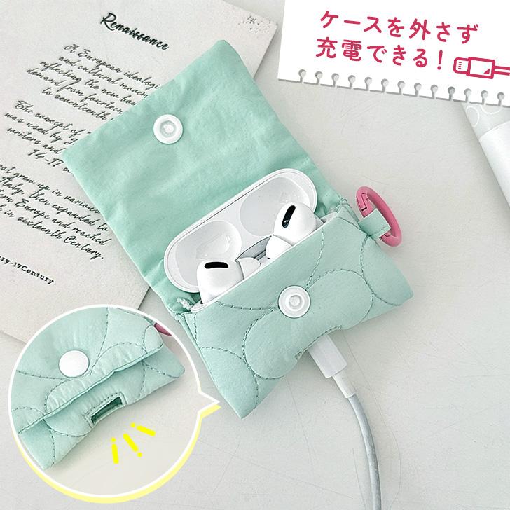 イヤホンケース ポーチ カバー ワイヤレス AirPods 収納 小物入れ ミニ