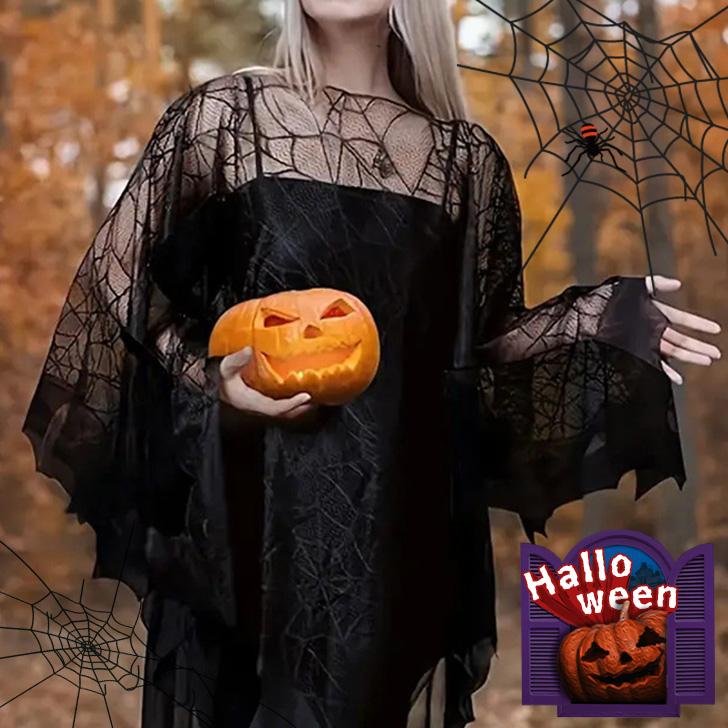 ハロウィン コスプレ 衣装 仮装 レディース メンズ 飾り 蜘蛛の巣 クモ