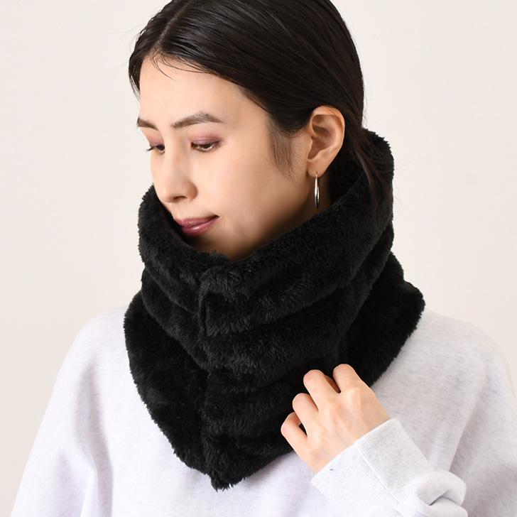 ネックウォーマー スヌード マフラー レディース メンズ ボタン ゴルフ