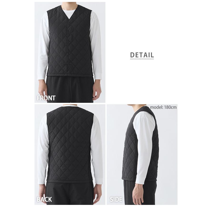 GUNZE（グンゼ） ベスト メンズ 冬 キルティング 中綿 吸湿発熱