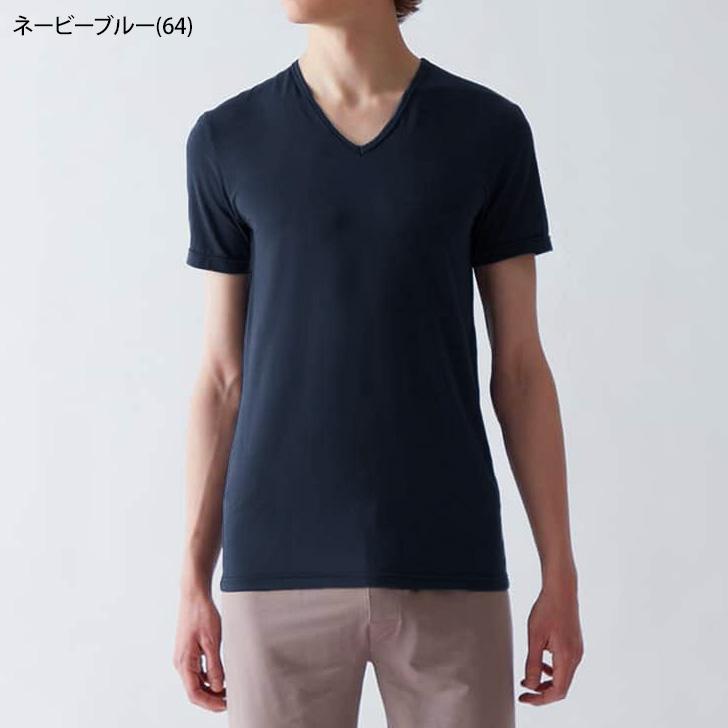 Tシャツ メンズ トップス Vネック インナー 肌着 半袖 アセドロン 紳士 男性 吸湿 吸汗速乾 汗対策 グンゼ GUNZE MCA615｜rainbunker｜08