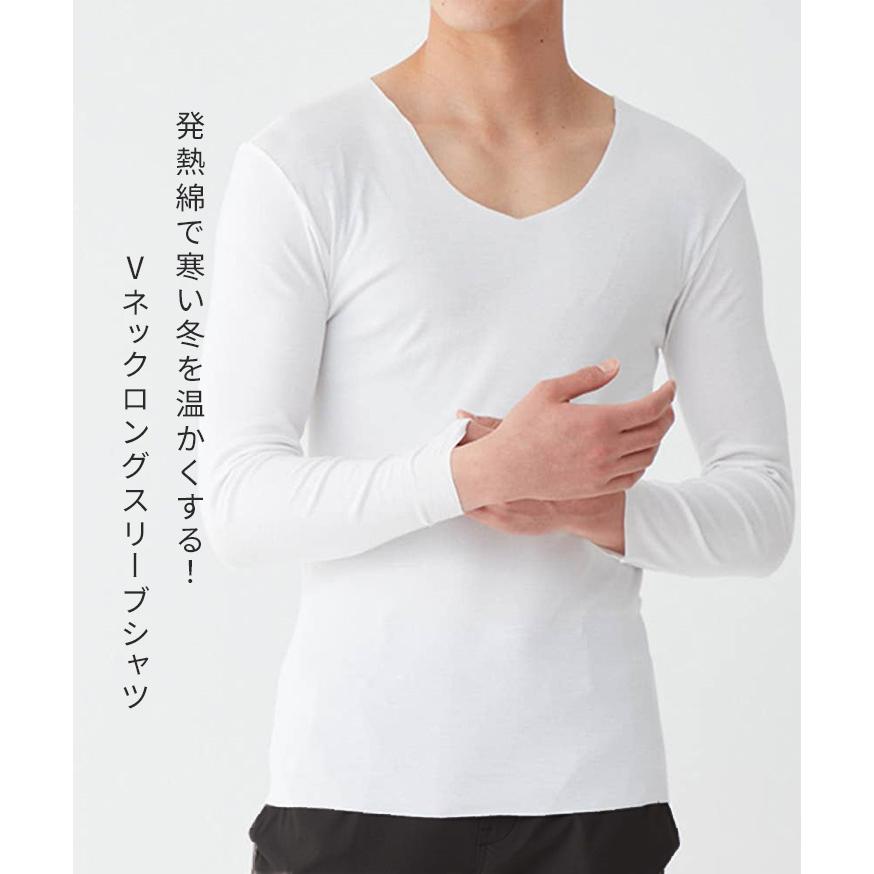 YG グンゼ GUNZE インナー メンズ 長袖 インナーTシャツ 吸湿発熱 抗菌