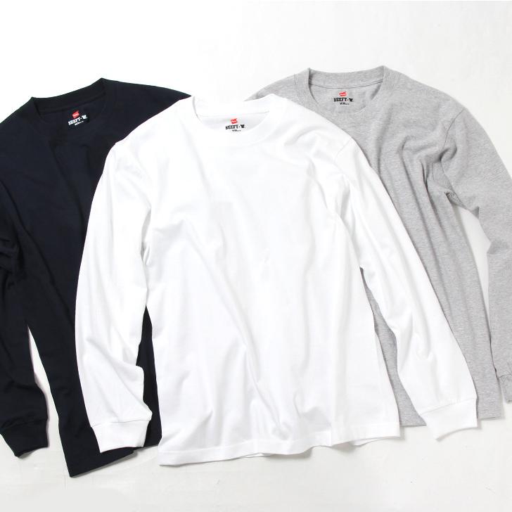 Hanes ヘインズ 綿100% Tシャツ 長袖 クルーネック メンズ Hanes ヘインズ 綿100% Tシャツ 長袖 クルーネック メンズ