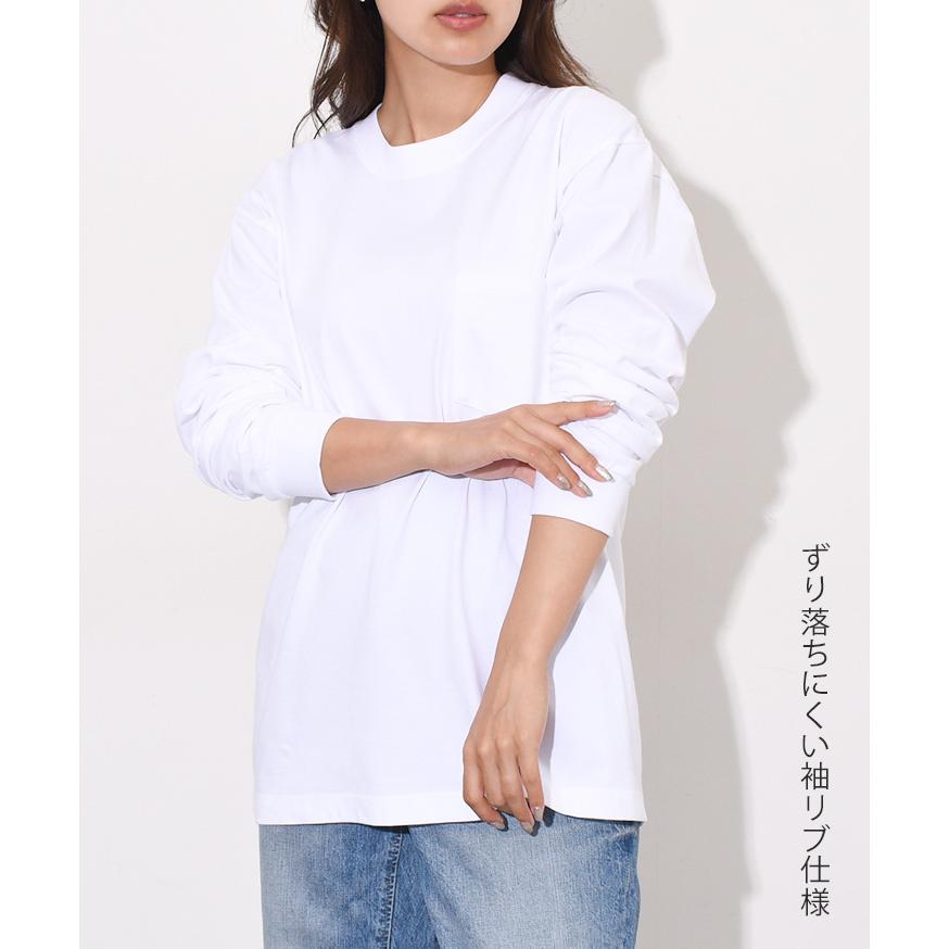 Hanes（ヘインズ） 綿100％ BEEFY ビーフィー 長袖 Tシャツ メンズ