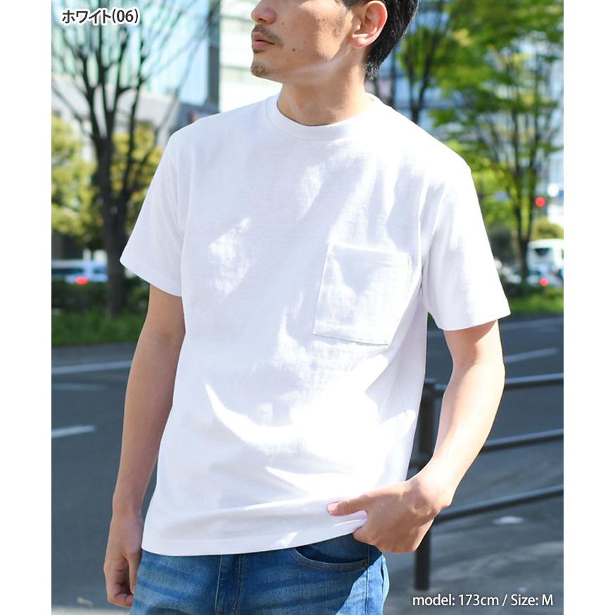 グッドウェア Goodwear 綿100％ Tシャツ 半袖 クルーネック メンズ ブランド ポケットT トップス 厚手 おしゃれ かっこいい 大きいサイズ 無地 スポーツ 白 XL｜rainbunker｜14