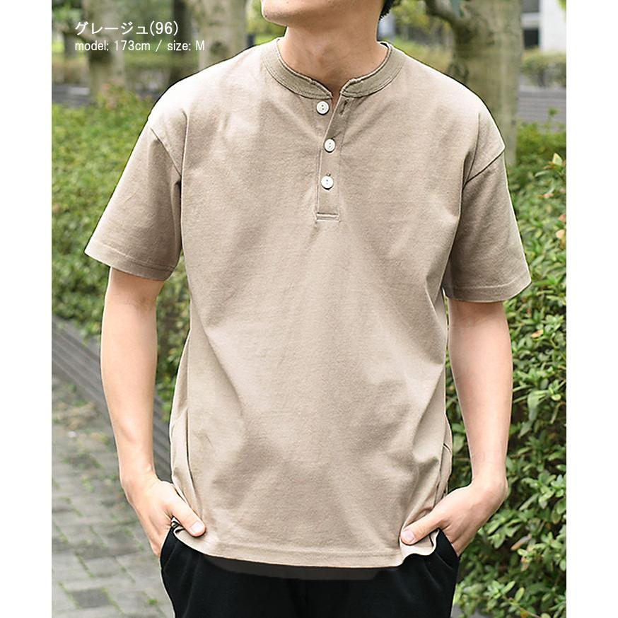 Goodwear（グッドウェア） 綿100％ Tシャツ 半袖 ヘンリーネック