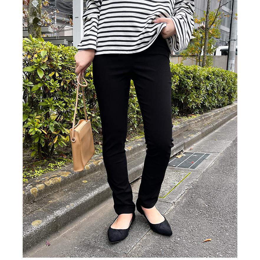 スキニーパンツ レディース 黒 ストレッチ 春 夏 秋 冬 細身 低身長 丈