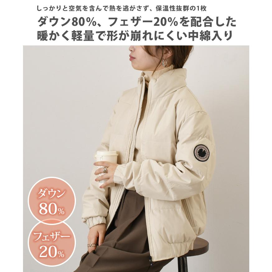 ダウンジャケット コート レディース 秋 冬 ダウン80％ 軽量 軽い