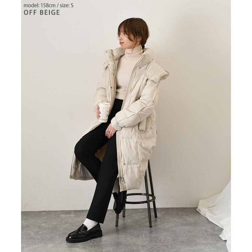 ダウンコート レディース ロング ジャケット 極暖 ダウン90％ 羽毛