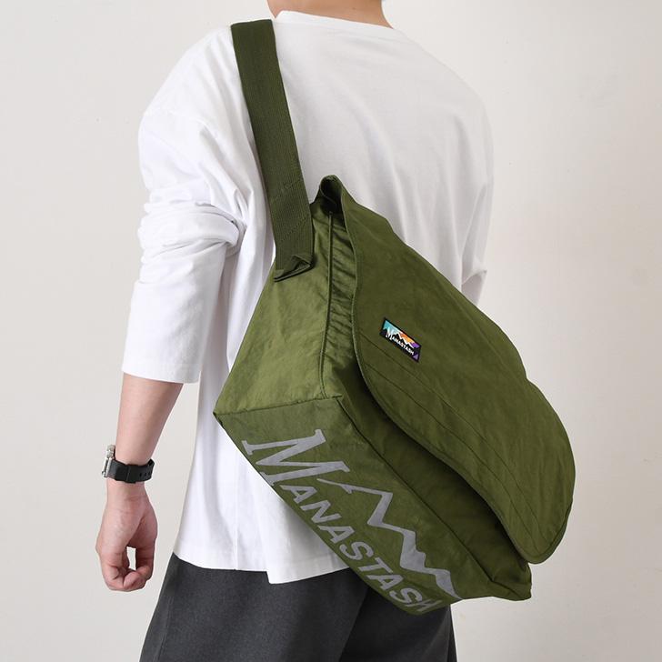 90s マナスタッシュ　アウトドア　ヘンプ　メッセンジャー　バッグ MANASTASH/マナスタッシュ/MESSENGER BAG/メッセンジャーバッグ
