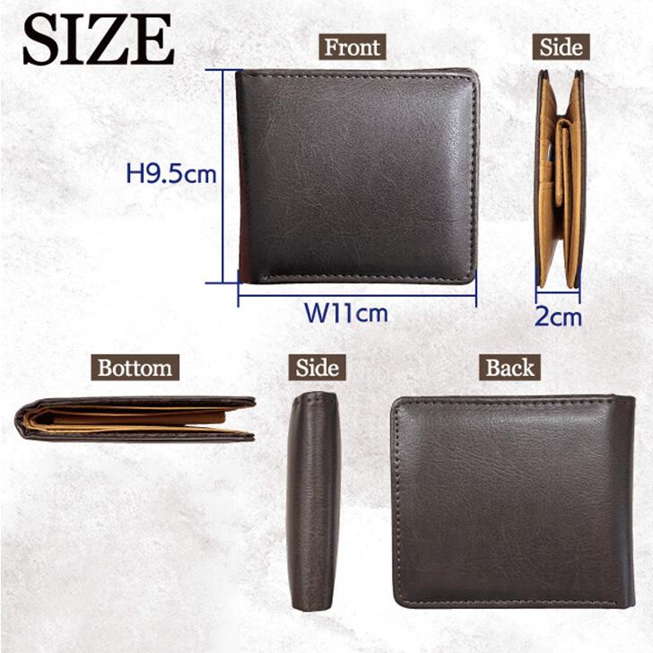 財布 メンズ 二つ折り 小銭入れあり 札入れ 小銭入れ カードケース