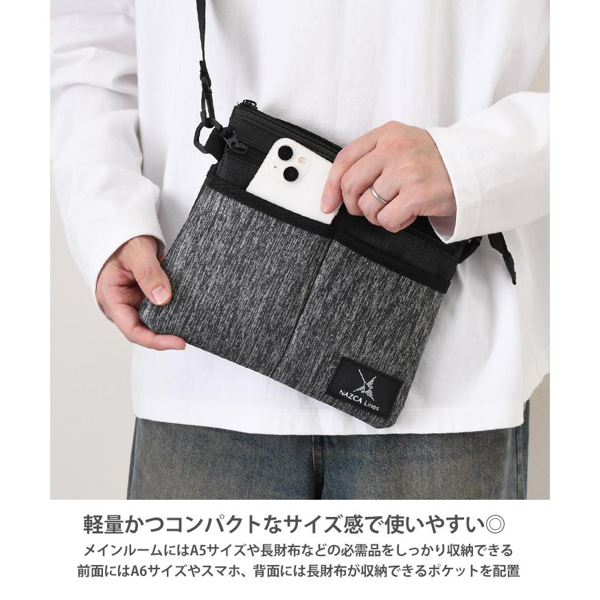 ショルダーバッグ メンズ 小さい サコッシュ 軽い 斜めがけ 肩掛け