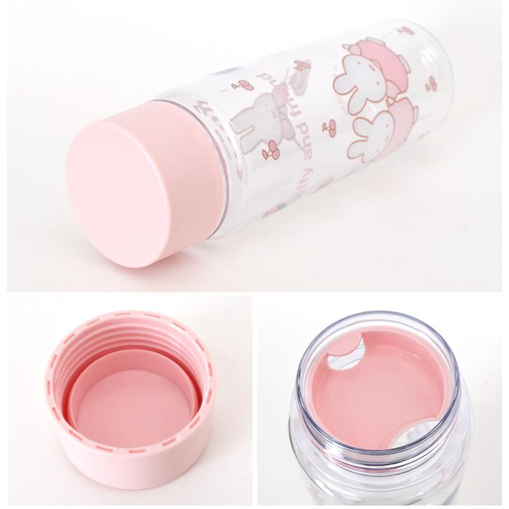 クリアボトル 水筒 480ml おしゃれ 透明 キャラクター ミッフィー