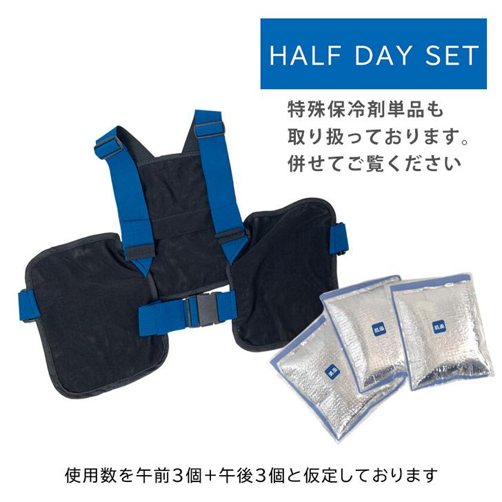 保冷剤6個　冷却ベスト クールベスト アイスハーネス LL6セット 保冷ベスト 冷却ベスト 保冷剤付き ジャケット ハーネス クールベスト