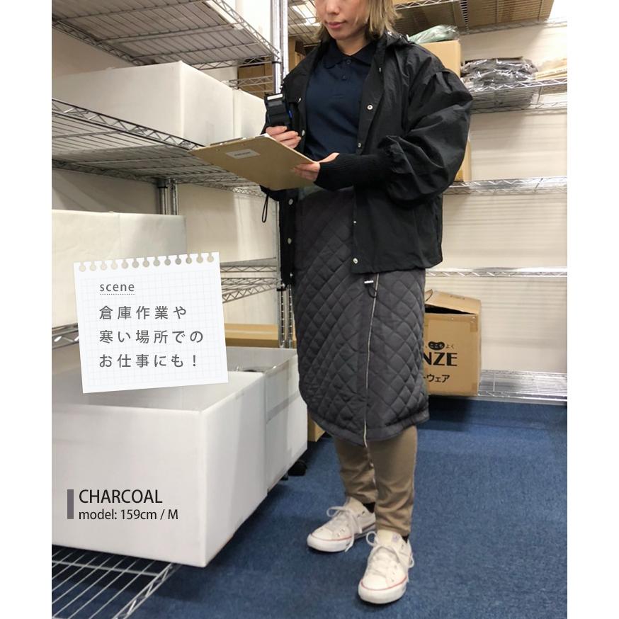 巻きスカート 防寒 ロング 裏ボア 裏起毛 腰巻きスカート 裏フリース