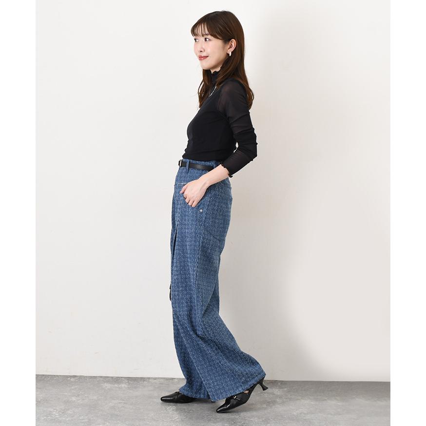 デニムパンツ レディース 春 夏 秋 冬 ワイド ストレート ダメージ ゆったり ハイウエスト 薄手 ボトムス ジーンズ ジーパン 高身長 | ブランド登録なし | 05