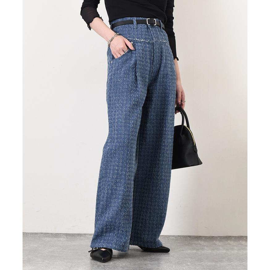 デニムパンツ レディース 春 夏 秋 冬 ワイド ストレート ダメージ ゆったり ハイウエスト 薄手 ボトムス ジーンズ ジーパン 高身長 | ブランド登録なし | 06