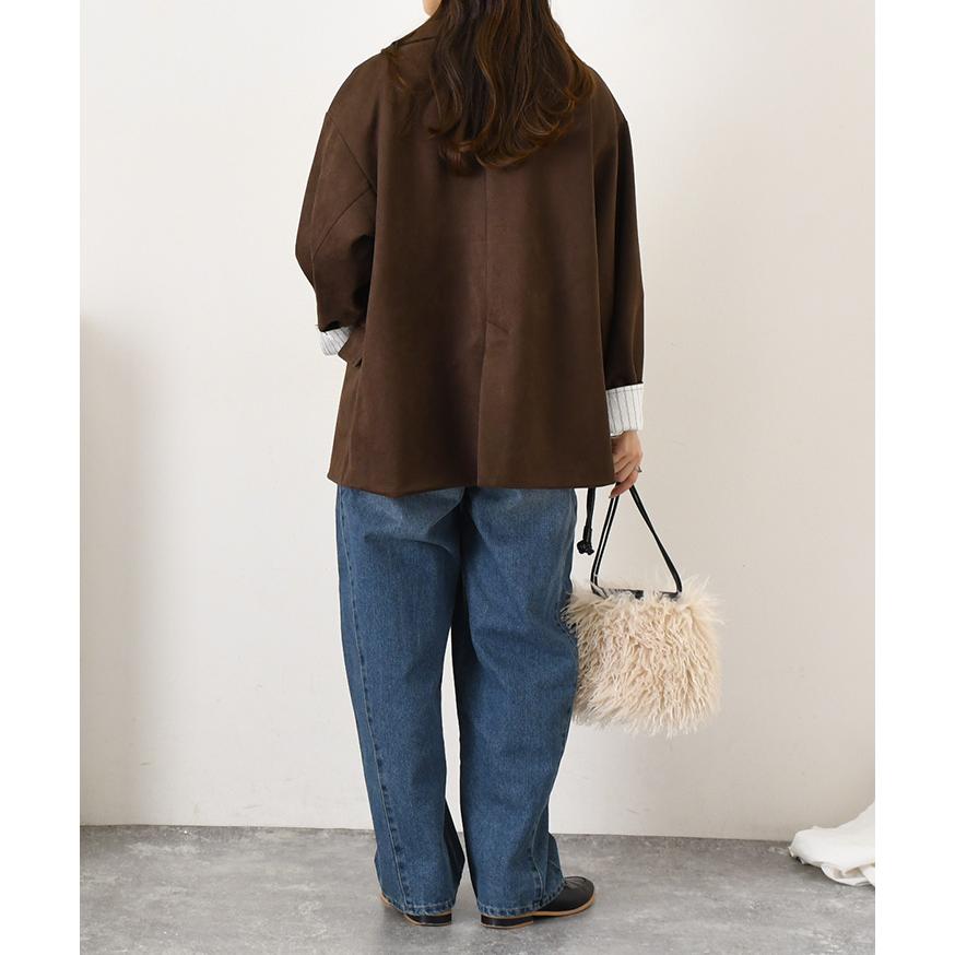 ジャケット レディース 春 秋 冬 スエード フォーマル テーラード