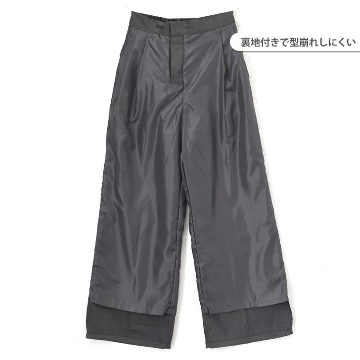 ストレートパンツ レディース スラックス ウエストゴム ボトムス ズボン きれいめ オフィス 仕事 春 夏 秋 冬 ポケット センタープレス | ブランド登録なし | 14