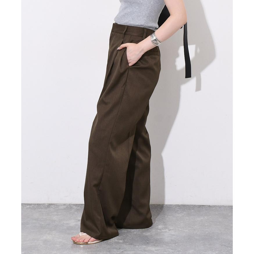 ストレートパンツ レディース スラックス ウエストゴム ボトムス ズボン きれいめ オフィス 仕事 春 夏 秋 冬 ポケット センタープレス | ブランド登録なし | 04