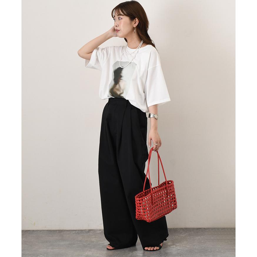 ペインターパンツ ワイドパンツ レディース 春 夏 秋 薄手 大きいサイズ 高身長 バレルレッグ カーブパンツ ツイル フリンジ ボトムス | ブランド登録なし | 09