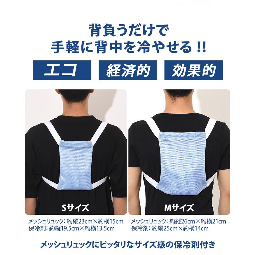 保冷剤 リュック 背中用 冷却 冷たい ひんやり 密着 熱中症 暑さ対策 
