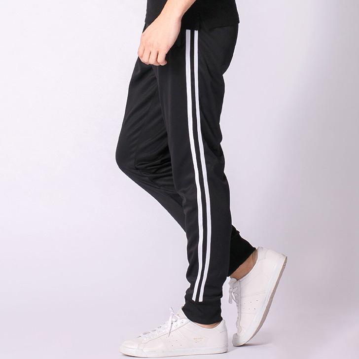 ジョガーパンツ ライン ジャージ メンズ レディース ボトムス 止水