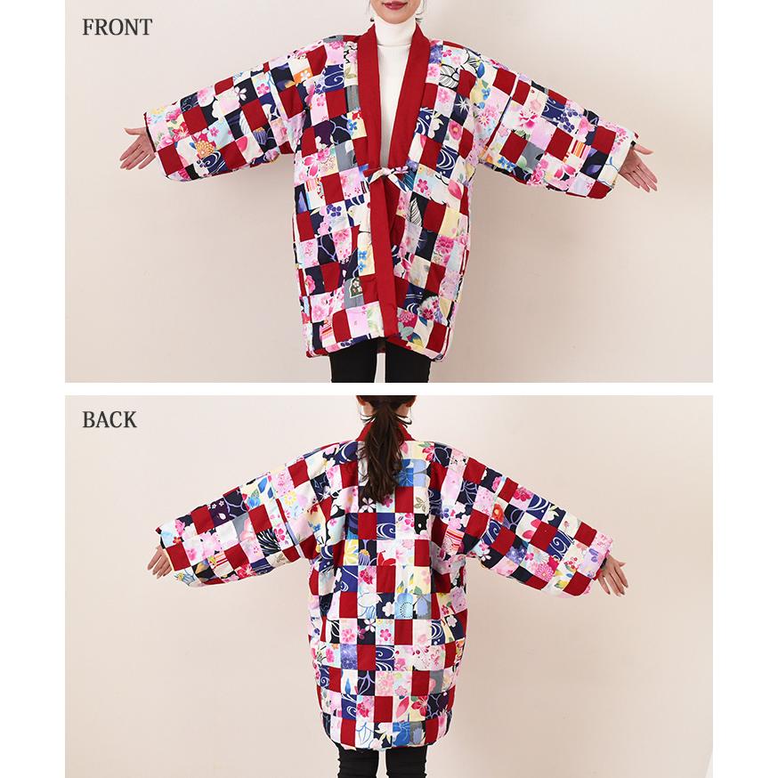 はんてん レディース メンズ 男女兼用 中綿 綿入れ 半纏 半てん 暖かい