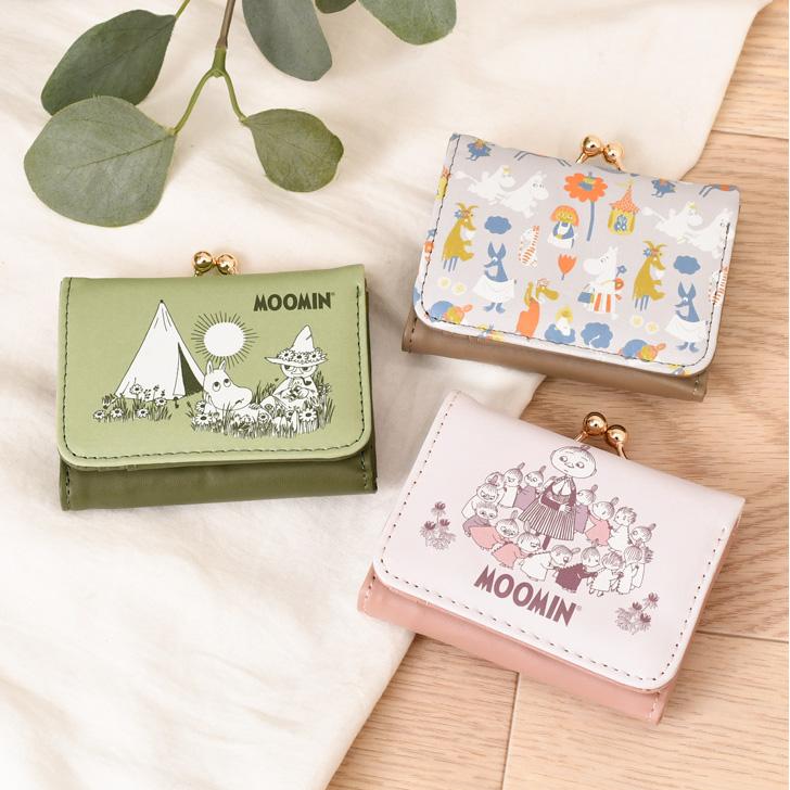 三つ折り財布 レディース ムーミン moomin キャラクター がま口