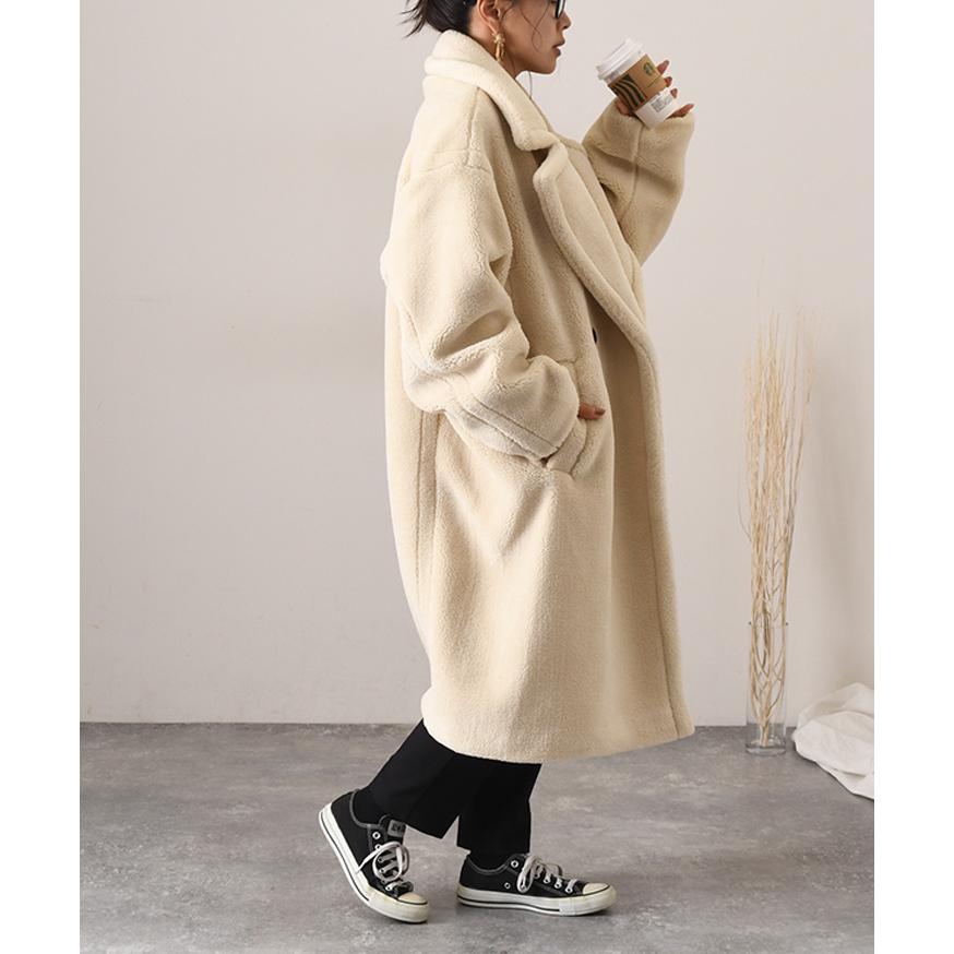 コート レディース 40代 50代 冬 秋 60代 ボア テディベア 暖かい