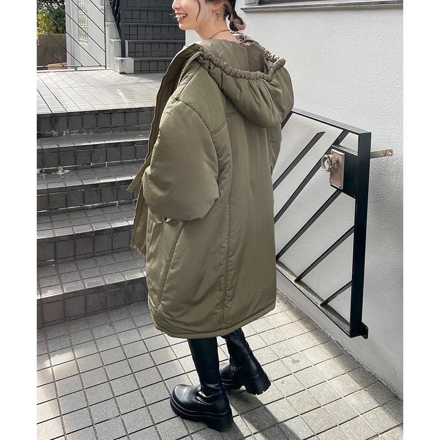 コート レディース 秋 冬 中わた 中綿 大きいサイズ ロング 撥水 厚手