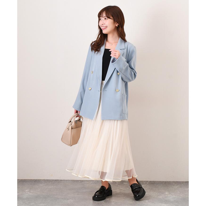 ジャケット レディース 春 秋 フォーマル テーラード ダブル アウター