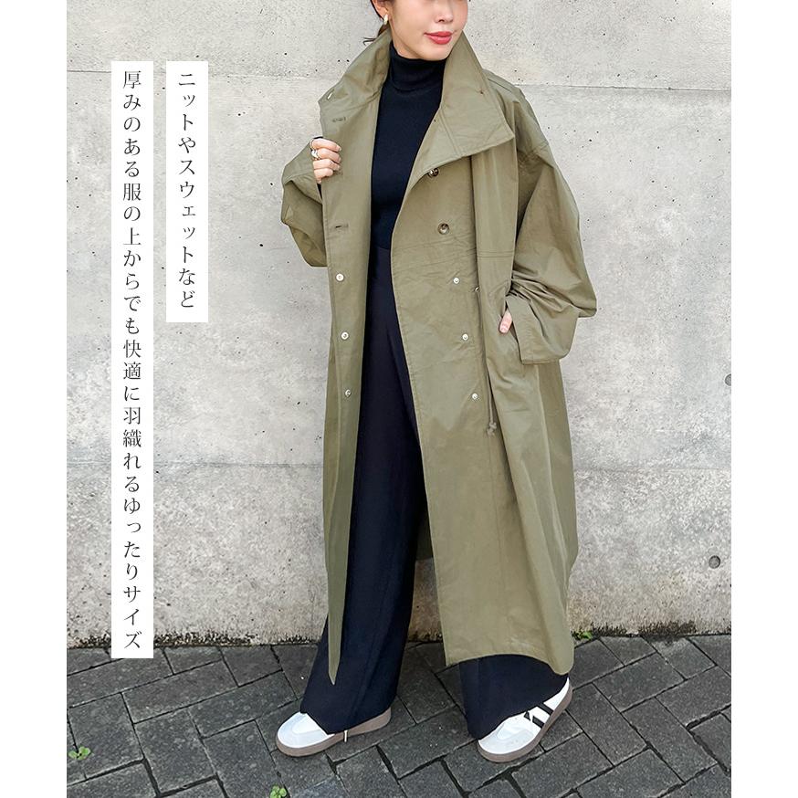 大人気❤️おしゃれボタン付きゆったりオーバーサイズコート冬用袖可愛い チェスターコート レディース 秋冬 40代 ロングコート 黒 ロング