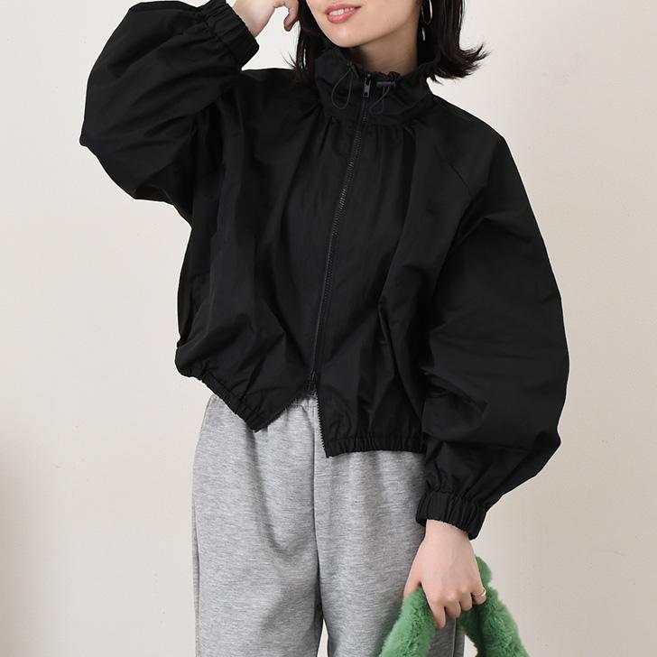 ブルゾン レディース 秋 冬 ショート丈 ダブルジップ カジュアル