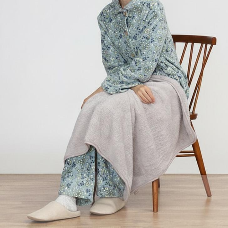 ブランケット おしゃれ ひざ掛け 巻きスカート 小さめ 膝掛け 4way