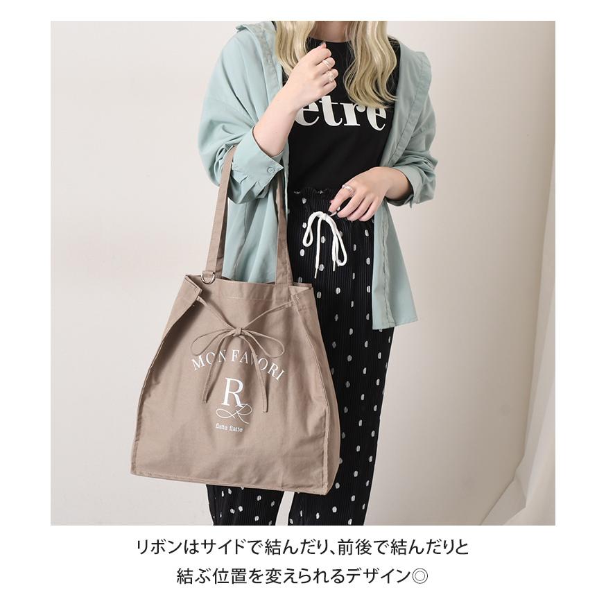 トートバッグ レディース リボン りぼん a4 b4 大きめ 大容量 軽い