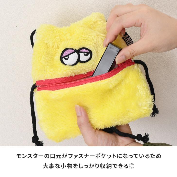 AND PACKABLE（アンドパッカブル） 巾着ポーチ キャラクター ポーチ
