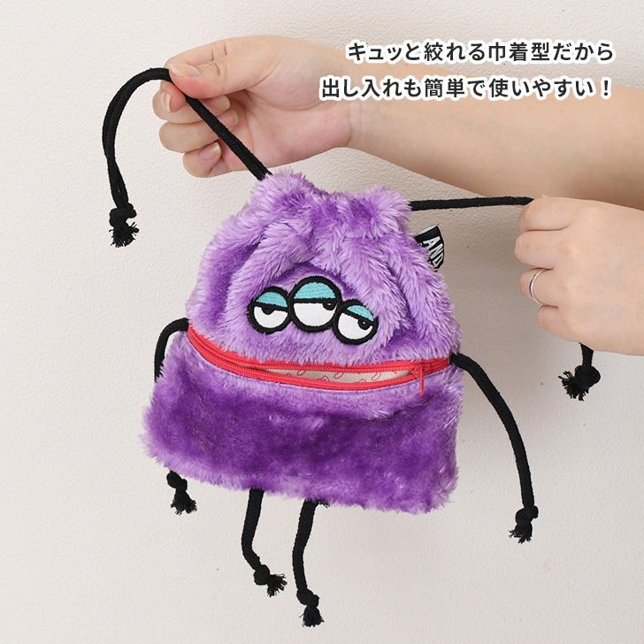 AND PACKABLE アンドパッカブル 巾着ポーチ キャラクター ポーチ 小物