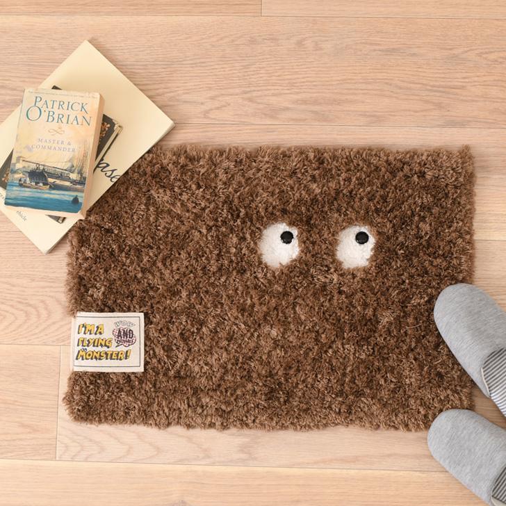 すにーかー箱モンスター　ラグ　タフティング　ウォールアート　フロアマット すにーかー箱モンスターラグタフティングウォールアートフロアマット