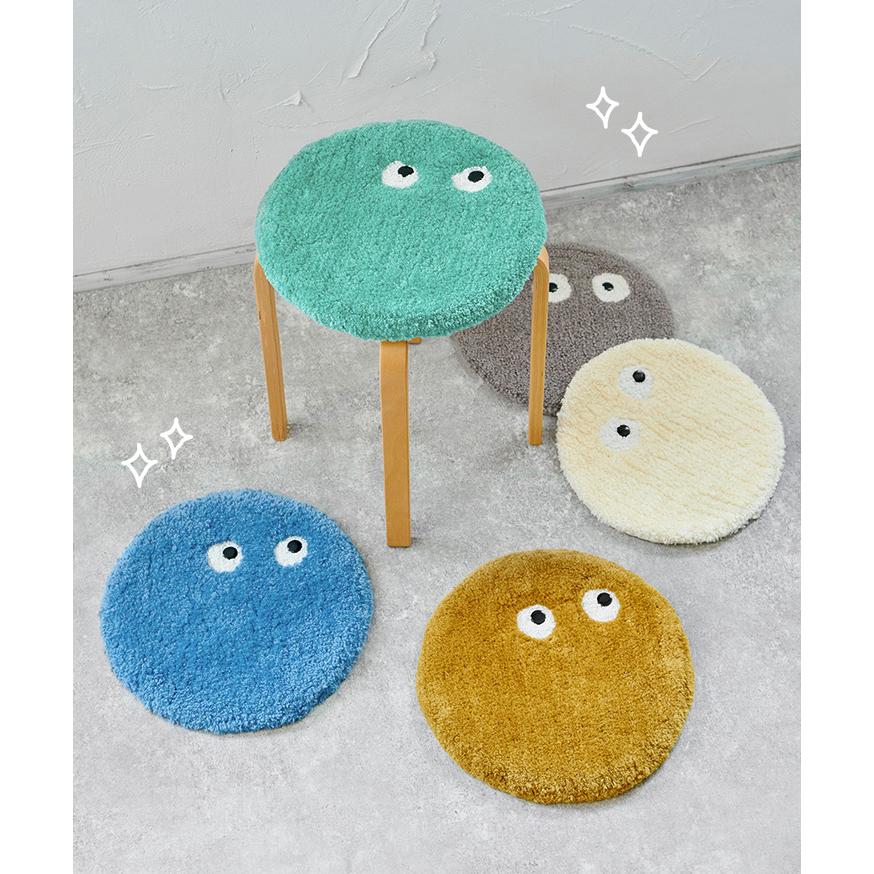 チェアパッド フライングモンスター 丸 35cm おしゃれ かわいい