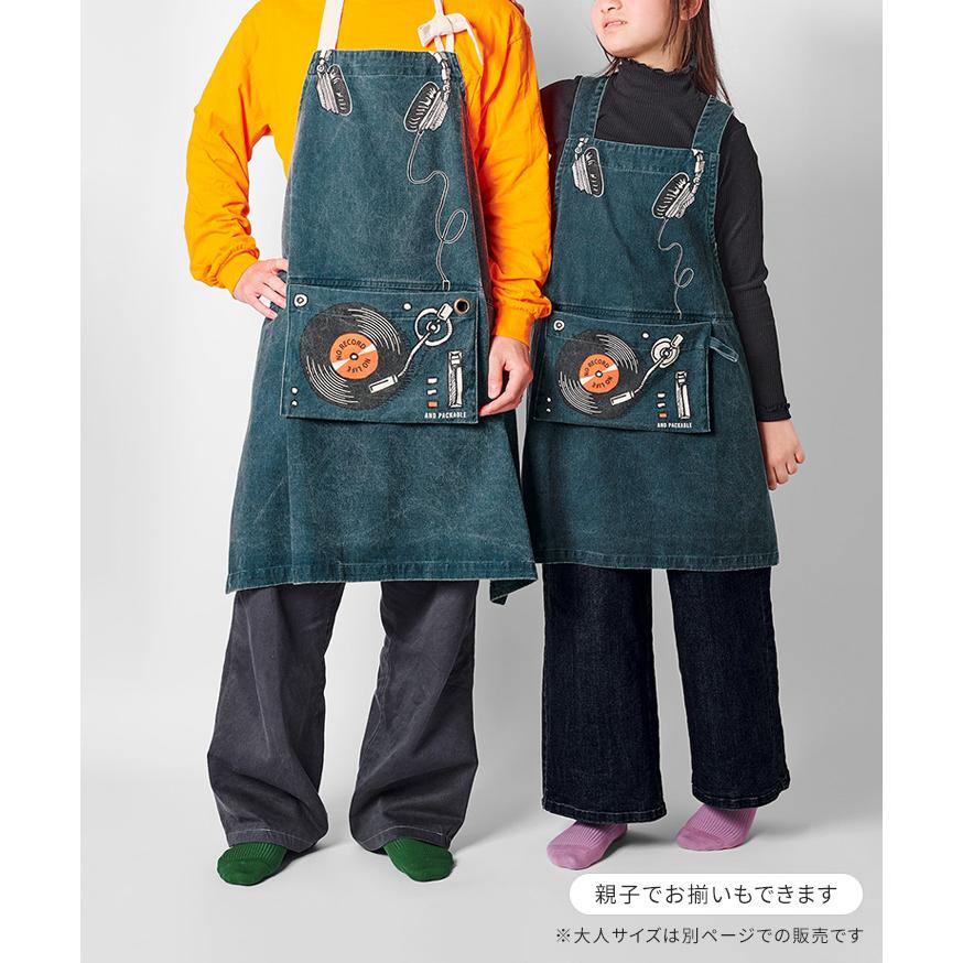 アンドパッカブル AND PACKABLE キッズエプロン エプロン かぶるだけ