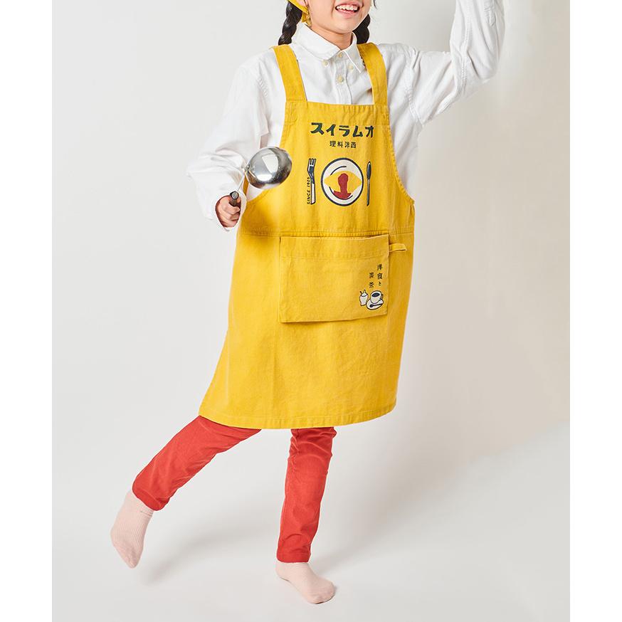 アンドパッカブル AND PACKABLE キッズエプロン エプロン かぶるだけ